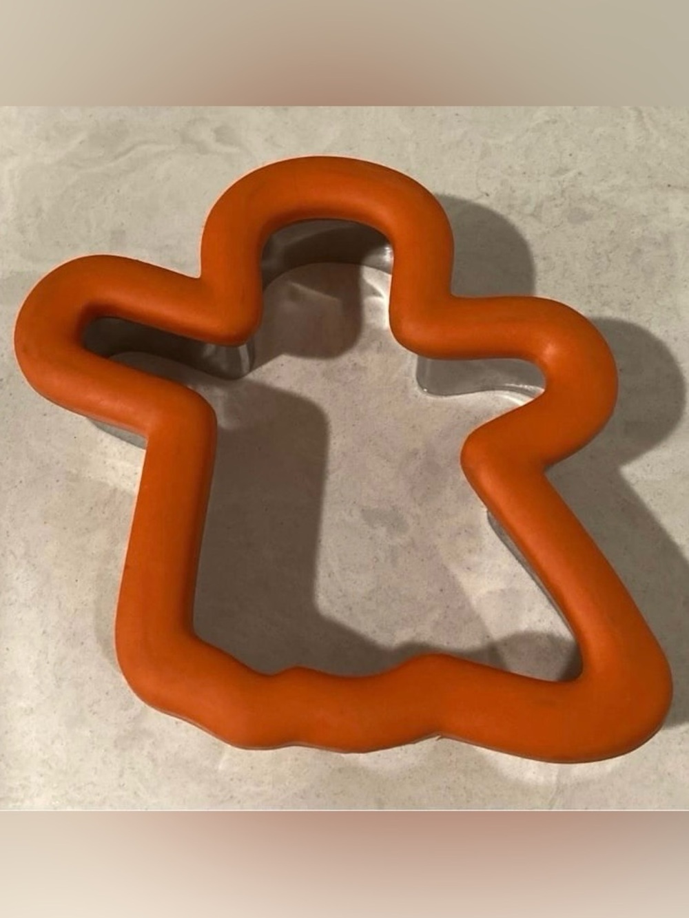 Halloween Fun Orange Grip Ghost Large Cookie Cutter Brand New